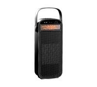 Générique 2027-Chauffage d'appoint intelligent pour bureau et maison ventilateur d'air chaud à température constante appareil vertical haute puissance avec fonction chauffe-pieds (Black, 13x8x30.5cm)