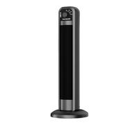 Générique 2027-Chauffage d'appoint vertical portable avec bouton rotatif et thermostat trois niveaux de chauffe appareil compact idéal pour chambre à coucher bureau ou salon (Black, 29X12CM)
