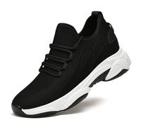 Générique 2027-Chaussures de randonnée Respirantes pour Hommes Montantes Automne-Hiver imperméables Semelles adhérentes Confort léger (Black, 37)