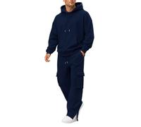 Générique 2027 Ensemble décontracté pour homme : pantalon slim, jogging en polaire et sweat-shirt zippé. Coupe ajustée, style non athleisure, pour un confort et un style quotidien.