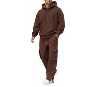 Générique 2027 Ensemble décontracté pour homme : pantalon slim, jogging en polaire et sweat-shirt zippé. Coupe ajustée, style non athleisure, pour un confort et un style quotidien.