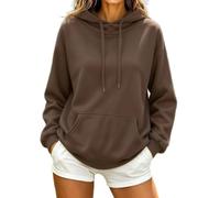 Générique 2027-Sweat à Capuche Ample Femme Hiver Pull décontracté Chaud pour Tenue Quotidienne (Coffee, XL)