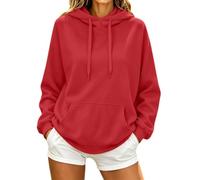 Générique 2027-Sweat à Capuche Ample Femme Hiver Pull décontracté Chaud pour Tenue Quotidienne (RD1, XL)