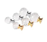 Générique 20mm 30mm 40mm 50mm boule de cristal conception boutons en verre cristal clair placard tiroir tirer armoires de cuisine armoire poignées matériel(Gold Base,Dia.40mm)