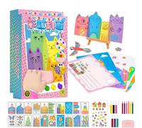 Générique 20Pcs DIY Rainbow Scratch Art Kit Party DIY, Squeegee Art Kids Paint Kit, Rainbow Dot Painting Art, Children Painting Crafts Creativity Set (2sets)