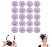 Générique 20pcs Felt Hair Band Pad, 2 Inch Round DIY Felt Headband Decor Base for Making Tea Party Headbands & Handmade Hair Ornaments - Soft Felt Circle Pads for DIY Hair Accessories (Purple)