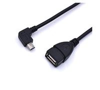Générique 20pcs / lot angle droit de 90 degrés USB Câble hôte mini un homme à USB A Femelle OTG for la table Pc Auto Câble mp3