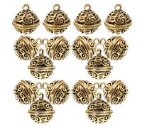 Générique 20pcs Pendentifs Cloche en Alliage Vintage Décoratifs pour Fabrication de Bijoux Finition Rétro, Petites Cloches Dorées pour Décoration Polyvalente et Fête