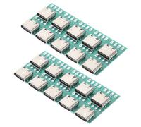 Générique 20pièces Connecteur USB C Femelle PCB Conversion Board DIY USB Type-c pour Transfert de Données Stable et Installation Facile