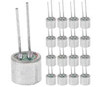 Générique 20pièces Microphones Électret Condensateur à Broches Haute Sensibilité et Lumière Contrôlables pour Éclairage Vocal Enregistrement et Performances