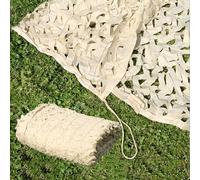 Générique 210D Filet de Camouflage Pergola Beige, Voile D'ombrage Rectangulaire, Toile Ombrage Exterieur, Brise-Vue Extérieur Résistant Aux UV, Protection Intimité Et Décoration de Clôture(1x6 M)