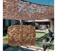 Générique 210D Filet De Camouflage Sable Pergola 1.5m 2.5m 3.5m 4m 5m 6m 7.5m 8m 9.5m 10m 12m 15m 20m Camo Filet De Chasse, La Chasse, Le Soleil, La Décoration, La Clôture, La Fête(5x5 M)