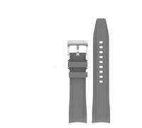 Générique 22mm 20mm Strap Fit For Sport Arc Curved End Soft TPU Rubber Bracelet(Midbule,22mm Watchband)