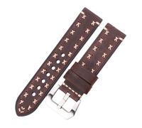Générique 22mm 24mm bracelets de montre hommes dame 4 couleurs bracelet de montre en cuir véritable épais bracelet de montre ceinture en acier inoxydable boucle accessoires(Grigio,22mm)