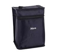 Générique 24/36/48pcs Grande capacité Fermeture éclair Toile Crayon Sac marqueurs Stylo Sac de Rangement Aquarelle Stylo Papeterie Sac