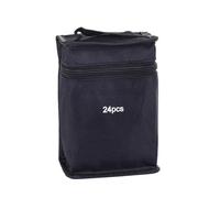 Générique 24/36/48pcs Grande capacité Fermeture éclair Toile Crayon Sac marqueurs Stylo Sac de Rangement Aquarelle Stylo Papeterie Sac