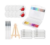 Générique 24 Color Foam Texture Painting Kit, 3D Effect Paint Markers, DIY Creative Art Set, Puffys Drawing Pens for Crafting, Professional Magic PopUp Set