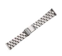 Générique 24mm Matte Polished Solid Stainless Steel Watchband Strap Compatible With Breitling Avenger Metal Folding Clasp Accessory