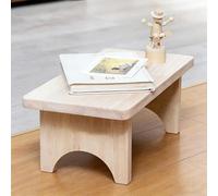 Générique 25/30/40 Cm Tabouret Bas, Petit Tabouret Bois Rustique pour Banc Bout De Lit, Banc Salle A Manger, Repose-Pieds À Fleurs, Marchepied Salle De Bain, Marche Pied Bois(30 * 20 * 20 cm)