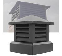 Générique 25 30 40cm Villa Chapeau de Cheminée en Alliage D'aluminium | Capot de Conduit de Fumée Anti-refoulement, Installation Facile, Évent de Toit pour villa(20x20inch/50x50cm)