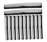 Générique 25 Pièces peigne brillant à lèvres essence épurateur de laveur de pédicure décalcomanies d' d'art d'ongle siège diviseur brosse à cheveux lisseur Plastique Black