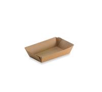 Générique 250 Barquettes à Frites Rectangulaires en Carton Kraft Brun 11,2x6,4x4 cm 300 ml - Barquettes Bateau Économiques pour Restauration Rapide et Événements