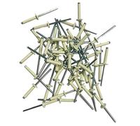 Générique - 250 RIVETS ECLATEURS BLANCS de 4 x 20 PLAQUES D'IMMATRICULATION