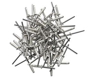 Générique - 250 RIVETS TRILOBES ETOILES ECLATEURS 4.8 X 22 mm TOUT ALU - BLANCS