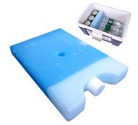 Générique 250ml Reusable Ice Packs - 12 Hours of Cooling Power | Blue Gel Ice Elements for Cooler Bags Boxes | for Camping Picnics Food Preservation Pet Coøling, Compact Easy Store Multi-Purpose