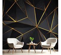 Générique 250X175 Cm Papier Peint Panoramique Géométrie Polygonale Moderne Murale, Poster Et Tableaux Muraux Imprimés 3D, Papier Peint En Soie Pour Décoration Chambre Et Salon, Triangle 3D