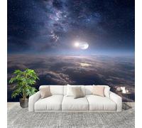 Générique 250x175 cm Seamless Join Easy Install Papier Peint Photo Galaxie De L'Univers Fantastique Durable Waterproof Removable Mural 200x140 Cm Bleu Papier Peint Anti-Stain Fresque Murale Grande