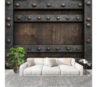 Générique 250x175 cm Seamless Join Easy Install Papier Peint Photo Grain De Bois RéAliste Durable Waterproof Removable Mural 200x140 Cm Brun Papier Peint Anti-Stain Fresque Murale Grande