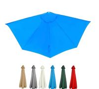 Générique 270cm Toile De Rechange pour Demi-Parasol, Polyester pour Terrasse, Jardin, Balcon Piscine, Seulement La Toile du Parapluie(Blue)