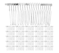 Générique 28 Pièces Peigne Latéral Mariage 20 Dents en Fer, Courbe, Style Français