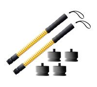 Générique 2er Set Schnurlose Kampfseile mit verstellbaren Gewichten - Leises Battle Rope für Home-Gym, & Krafttraining | 51cm Fitness-Stöcke für Männer & Frauen