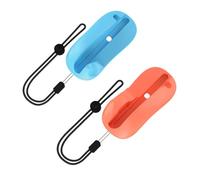 Générique 2PC Manette de jeu souris pour J-Con Hand Grips, Mini Souris Ergonomique Portable Support de Manette Gauche+Droite Etui de Poignée pour Switch 2 pour J-Con Game Accessories (Orange Bleu)
