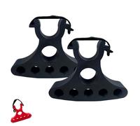 Générique 2Pcs Bicycles Maintenance Handle Holder Portable Repair Handlebar Bracket Clip on Bike Handlebars Stand Inverted Stabilizer (Black,2pcs)