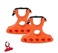 Générique 2Pcs Bicycles Maintenance Handle Holder Portable Repair Handlebar Bracket Clip on Bike Handlebars Stand Inverted Stabilizer (Orange,2pcs)