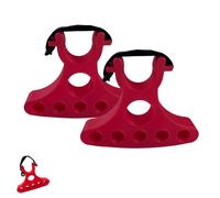 Générique 2Pcs Bicycles Maintenance Handle Holder Portable Repair Handlebar Bracket Clip on Bike Handlebars Stand Inverted Stabilizer (Red,2pcs)