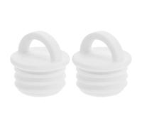 Générique 2pcs bouchon de couvercle de trou en caoutchouc blanc pour seau à serpillière, bouchon de vidange 20 mm, maintient la forme et limite l'écoulement d'eau dans baignoire et salle de