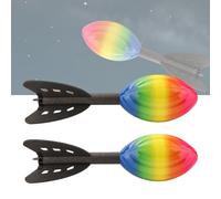 Générique 2pcs Boules en Mousse Hurleur, Football De Flyer en Mousse Longue Distance avec Son Sifflet Hurleur Et Queue Optimisante À Distance, Le Jouet De Lancement en Plein Air pour Adultes