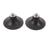 Générique 2pcs Boutons de Four en Bakélite Résistants à L'usure Base Élargie, Poignées Classiques pour Couvercles de Casseroles Compatibles Four et Wok Noir