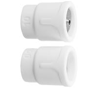 Générique 2pcs Buse à Gaz Tig en Céramique Blanche Lentille de Soudage Précise pour Torche de Soudage Tig Haute Résistance Thermique Adaptée aux Machines et Aérospatiale