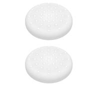 Générique 2pcs Capuchons de poignée de pouce la manette pour Switch 2 pour Joy-Con, Capuchons de manette en silicone pour une prise en main confortable des boutons de la manette. (Blanc)