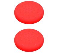 Générique 2pcs Capuchons de poignée de pouce la manette pour Switch 2 pour Joy-Con, Capuchons de manette en silicone pour une prise en main confortable des boutons de la manette. (Rouge)