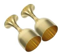Générique 2pcs Coupe Décorative en Alliage de Cuivre Or, Robuste et Délicate, pour Offrandes Bouddhistes et Décoration Sacrée