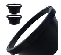 Générique 2pcs Coussinet D'isolation pour Haut-Parleur 6,5 Pouces en Abs Noir, Étanche et Facile à Installer pour Audio de Voiture