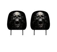 Générique 2PCS Funny Cartoon Car Headrest Covers, Soft Non-Slip Headrest Protector, for Cars Vans Trucks, Decor Halloween Christmas, A Variety of Styles Available (E)