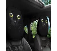 Générique 2PCS Funny Cartoon Car Headrest Covers, Soft Non-Slip Headrest Protector, for Cars Vans Trucks, Decor Halloween Christmas, A Variety of Styles Available (M)