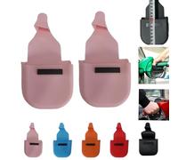 Générique 2PCS Gants de Pompe à Essence réutilisables,Gants de Carburant en Silicone réutilisables Noirs avec Support magnétique,Gants en Silicone pour pomper Le gaz,Gants de Carburant Confortables